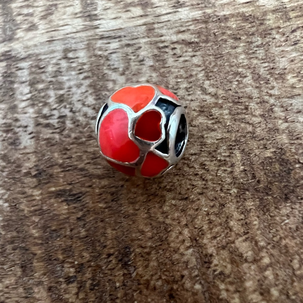 Pandora charm red hot love